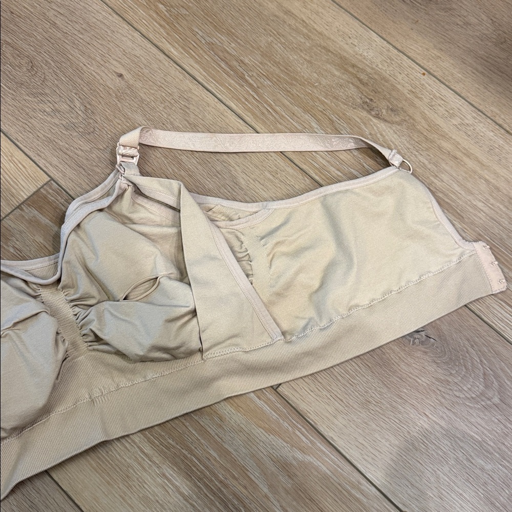Kindred Bravely Tan Sublime Hands-Free Pumping Nursing Bra 1X Busty Fit - Picture 6 of 7